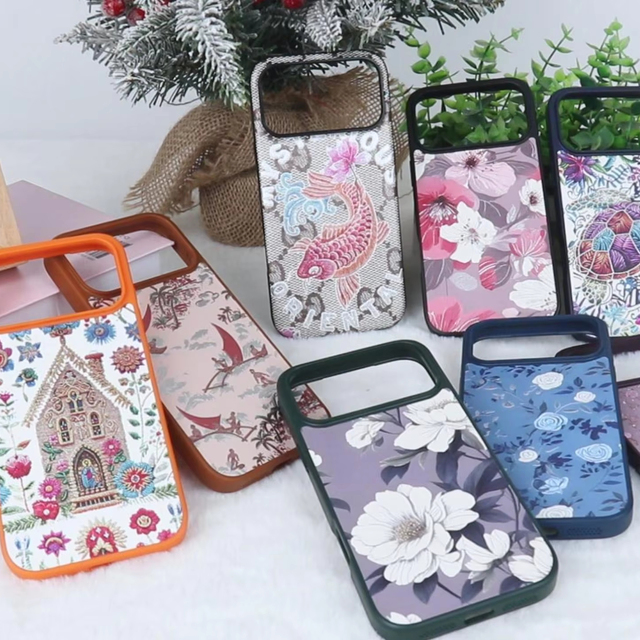 Factory Direct Sale 3D Embossed TPU Pu Leather Case for IPhone 17 Pro Max Anti-yellowing Shockproof Phone Cases