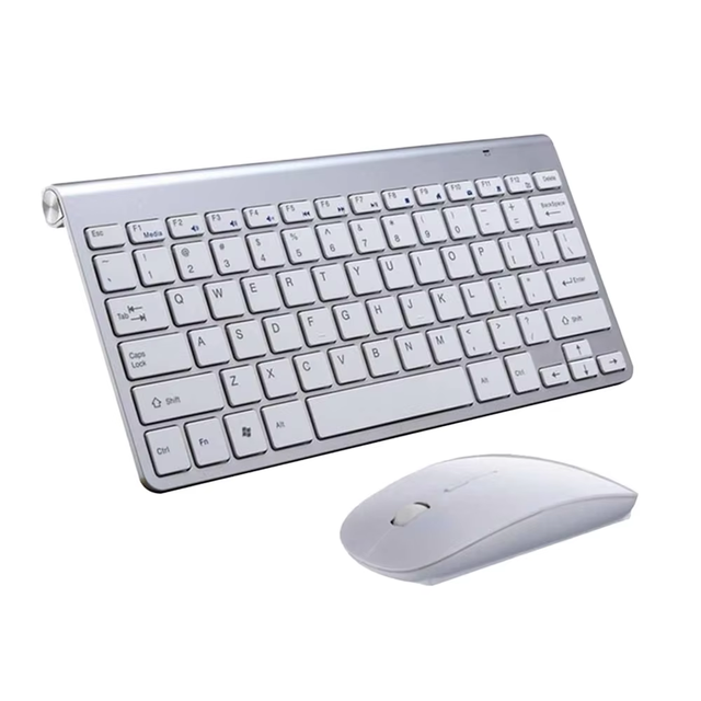 Mini Ultra Slim 2.4Ghz Wireless Waterproof Keyboard Mouse Combo for for IOS/Android/Windows Tablet Laptop PC Smart TV Stock