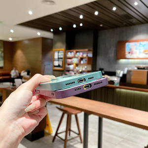 Custodia per telefono in silicone opaco di lusso per <span class=keywords><strong>iPhone</strong></span> 17 <span class=keywords><strong>11</strong></span> 12 13 14 15 16 <span class=keywords><strong>Pro</strong></span> <span class=keywords><strong>Max</strong></span> Plus con protezione per obiettivo in vetro, antiurto, <span class=keywords><strong>cover</strong></span> laser - Product Image 5