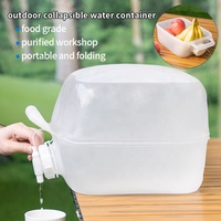 Bidon semi-pliable de 20 L pour fournitures de secours, norme UE 10/2011, en PEBD, conteneur d'eau potable d'urgence, empilable, usine certifiée ISO 9001