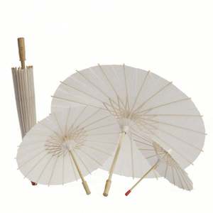 Parapluie en papier blanc Guansen pour enfants japonais, idéal pour le bricolage, la décoration de mariage, les accessoires photo et les loisirs créatifs - Product Image 5