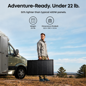 Anker SOLIX PS400 Dual-Sided 400W Portable <b>Solar</b> <b>Panel</b> <b>Foldable</b> IP68 Waterproof N-Type Output for Off-Grid Life - Product Image 2