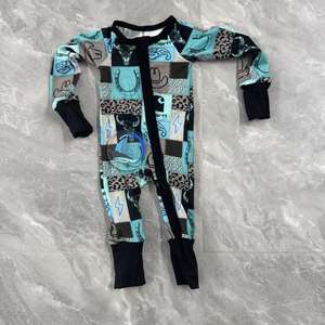 ชุดนอนเด็กแขนยาวผ้าใยไผ่แบบรอมเปอร์มีซิปสำหรับเด็กผู้หญิง รุ่น Customized Rts 7 Brew Baby Kids - Product Image 3