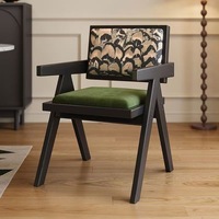 Table à manger minimaliste moderne en bois de frêne massif avec chaises à lattes, 6 places, mobilier de salle à manger de style farmhouse pour restaurant et appartement