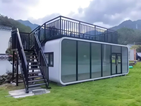 Nouvelle conception 2026 : Cabine Apple préfabriquée, mini-maison étanche et mobile pour bureau de jardin, camping et B&B
