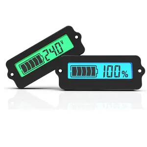 12V LY6W Lead Acid Battery Capacity Indicator Blue LCD Digit Display Meter Lithium Battery Power Level Detector Tester