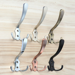 Zinc Alloy Wall Mounted Coat Hooks Vintage Style Rust Resistant Behind The Door Entryway Bathroom Hook Rack Rectangle Shape - Product Image 2