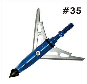Punta <span class=keywords><strong>de</strong></span> <span class=keywords><strong>Caza</strong></span> Mecánica <span class=keywords><strong>de</strong></span> 2 Cuchillas Expandible, Punta <span class=keywords><strong>de</strong></span> <span class=keywords><strong>Caza</strong></span> Mecánica con Cuchilla Reemplazable para <span class=keywords><strong>Caza</strong></span> con Arco - Product Image 3