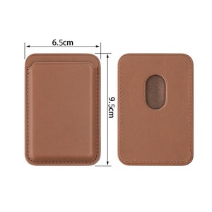 Portefeuille magnétique <span class=keywords><strong>Magsafe</strong></span> Porte-cartes en cuir PU Porte-cartes magnétique pour téléphone portable Étui de portefeuille pour iPhone - Product Image 4