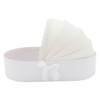 Panier-cadeau en carton en forme de berceau pour baby shower, motif floral fraise, en stock aux États-Unis