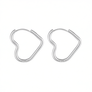 Pendientes de aro Amy Amy Heart PE2776 para mujer, joyería linda para uso diario - Product Image 3