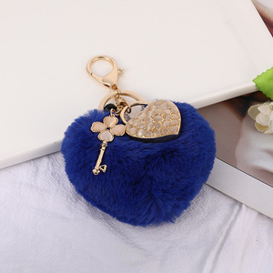 Móc Khóa Hình Trái Tim <span class=keywords><strong>Pom</strong></span> <span class=keywords><strong>Pom</strong></span> Mix Màu Cho Quà Tặng Ngày Valentine - Product Image 3