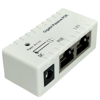Injecteur PoE passif à port unique Gigabit 1000 Mbps, séparateur de puissance pour caméra IP, module adaptateur PoE, accessoires PoE DC12-48v
