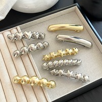 Pince à cheveux personnalisée tendance en métal givré peint, idéale pour les franges latérales des filles, vente en gros de pinces à cheveux pour enfants – Nouveauté très prisée