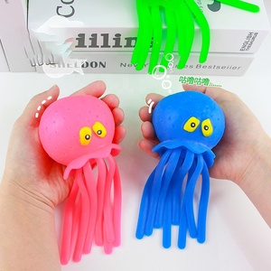 Juguetes de Pulpo de TPR con Rociador de Agua, Juguetes de Baño para Niños, Animales Pequeños, Juguetes de Agua para Piscina al Aire Libre de Verano, Gran Venta 2023 - Product Image 3
