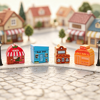 Figurines miniatures en résine assorties en gros pour vitrine de magasin, accessoires de maison de poupée pour micro-paysages et loisirs créatifs DIY