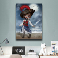 Peintures Diamantées Ever Moment 50x70 Fille Dessin Animé Kits d'Art DIY Outils de Peinture Articles d'Artisanat en Cristal Décoration Chambre 2021 4Y2085