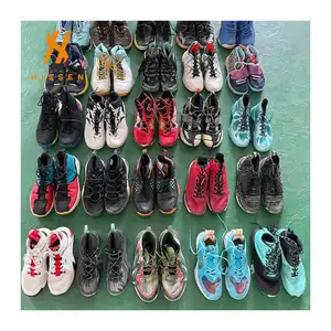 Tüm satış kullanılan çin marka basketbol ayakkabıları ikinci el markalı ayakkabı stok