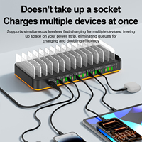 Station de charge rapide 420W 29 ports PD 3.0 QC2.0 avec adaptateur PD27W et prises US EU AU UK 5V/3A 5V/2.4A pour téléphone et appareil photo - Bestseller