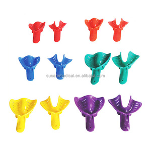 Colorful Plastic Dental Impression Trays for Adult and Child 12pcs/kit