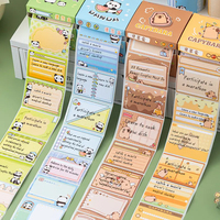 Bloc-notes adhésifs personnalisés avec dégradé de couleurs, 256 pièces, motif dessin animé, entièrement adhésifs, 6x4cm, étiquettes indexées, mémo, école, bureau