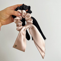 Accessoire pour cheveux élégant et stylé, nœud en satin Colon Scrunchie par YOUJIWU pour filles