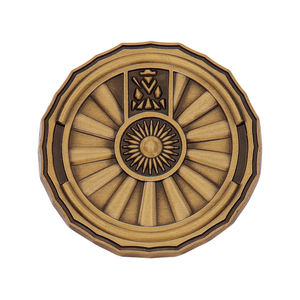 Conception personnalisée de haute qualité Vintage Old Challenge Coin Metal Die Casting Souvenir Collect Silk Screen Printing pour les grossistes - Product Image 5