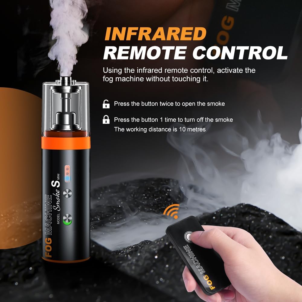 LENSGO Smoke S Mini - Portable Fog Machine with Remote