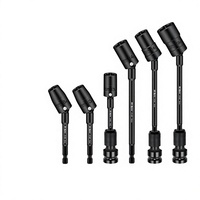 Adaptateur carré 1/4 pouce court universel à six pans pour clé électrique, perceuse, tête de douille photovoltaïque, avec fonction de direction