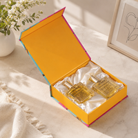 Boîte d'emballage de parfum sur mesure de luxe, finition mate, doublure en éponge, fermeture magnétique, pour emballage de vente au détail haut de gamme et écologique