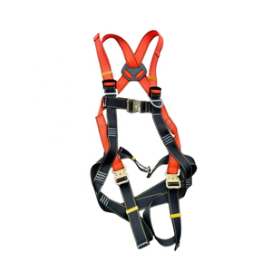 アルミ製安全ハーネス（ジッパー式バックル、通気性ポリエステル構造）建設作業員用 - Product Image 1