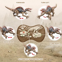 Jouets de dinosaures télécommandés à simulation 2,4G, robots dinosaures télécommandés pour enfants