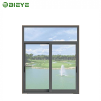 Fenêtres coulissantes horizontales en verre trempé simple vitrage, cadre en aluminium à rupture de pont thermique, acier inoxydable, pour cuisine et école