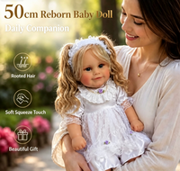 Muñeca Bebé Reborn de 20 Pulgadas, Muñeca de Simulación Realista, Tono de Piel Natural, Muñeca Realista para Niños