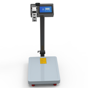 Balance de pesage LCD avec système <span class=keywords><strong>Android</strong></span> intelligent IA de 7 pouces, unités en kg, impression d'étiquettes avec code QR clignotant, traçabilité, balance de table OEM ODM - Product Image 1