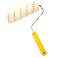 Fournisseur professionnel de manchons souples à prise en main confortable, cadre de cage, microfibre de qualité supérieure, haute densité, chromé, Rolo Pintura