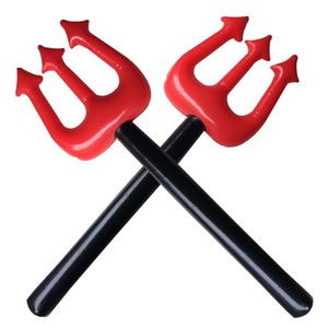 Juguete inflable de PVC para niños, decoración de Halloween, <span class=keywords><strong>diablo</strong></span>, <span class=keywords><strong>Tridente</strong></span> - Product Image 1
