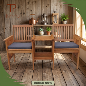 Sillón Chaise Longue Contemporáneo de Madera de Pino Maciza con Cojines Resistentes al Agua para Exteriores, Dormitorio, Patio, Casa de Campo, Parque, Villa - Jack - Product Image 5