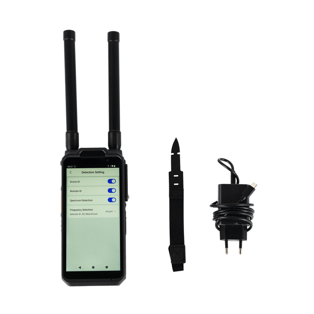 Drone Detector Handheld Drone Detector and Location 100-6000MHz Drone Defence Detection Dji FPV Autel 1-3km Signal Detector