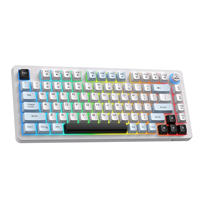 Teclado para Juegos ONIKUMA RGB MT501, Tres Modos, 82 Teclas, Membrana Compacta, 2000 mAh, para PC y Portátil, Personalización OEM de Marca Privada