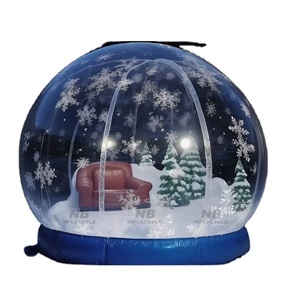 Christmas PVC <b>Inflatable</b> Snow Globe House With Bubble Feature for Outdoor Photo Booth Parties 202404 <b>Inflatable</b> Snowglobe Christ - Product Image 6