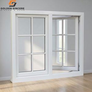 Fenêtre à battant en alliage d'aluminium moderne GS Security, insonorisée, à rupture de pont thermique, avec vitrage - Product Image 1