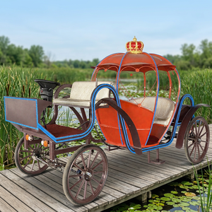 Chariot de balade électrique sans chevaux, modèle Carrosse de Princesse Cendrillon Citrouille, à vendre - Product Image 1