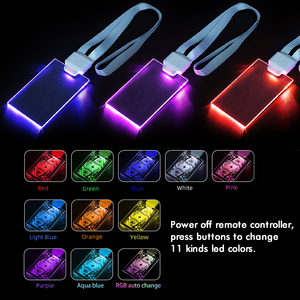 Светящаяся акриловая светодиодная светящаяся бирка с поддерживающим шнурком светодиодная акриловая бирка для концерта - Product Image 3