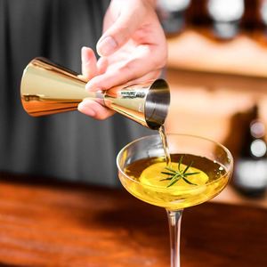 Color Personalizado 30/60ml Mr. Jigger de Cóctel con Diseño Delgado de Anillo, Acero Inoxidable SS304, Doble Cara, Medidor de Vino para Bartender, Taza de Onzas - Product Image 3