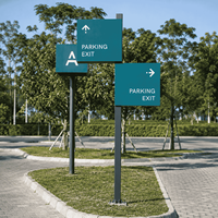 Système de signalisation directionnelle extérieure personnalisé en aluminium pour parcs, parkings et sentiers – Fabrication OEM disponible