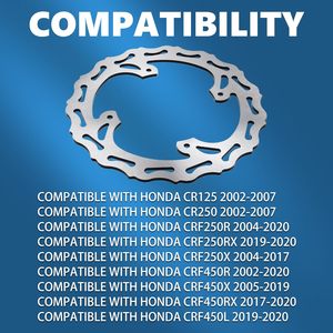 จานเบรกหลัง ZCLH ขนาด 240 มม. สำหรับ CR125/CR250/CRF450R (2002-2007)/CRF450X (2002-2019)/CRF450RX (2005-2020)/CRF450L - Product Image 2