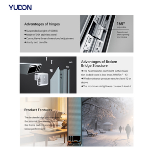 YUDON <strong>DOOR</strong> <strong>2026</strong> Modern Cast Aluminum <strong>Door</strong> Anti-Theft Function Chinese Design High Security Fire Prevention Villa Apartment - Product Image 4