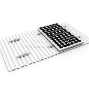 Güneş Panel montaj braketi Metal çatı montaj sistemi 400mm Mini ray