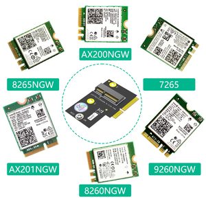Phiên Bản Mới Nhất M.2 NGFF Phím <span class=keywords><strong>E</strong></span> Để Một Nửa Kích Thước <span class=keywords><strong>Mini</strong></span> <span class=keywords><strong>PCI</strong></span>-<span class=keywords><strong>E</strong></span> Adapter Cho WiFi6 AX200, 9260, 8265 ,8260 ,7265 Thẻ Và Y510P Mô Hình - Product Image 6